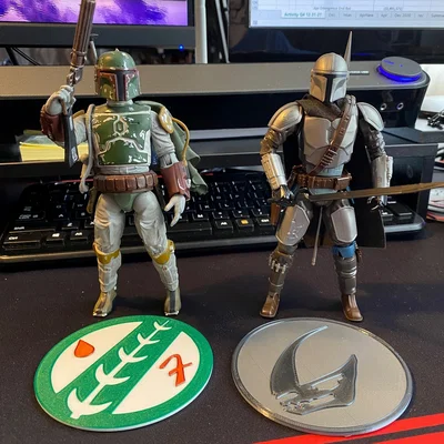 Đế Lót Ly và Chân Đế Trưng Bày Mô Hình Star Wars (Boba Fett & Mandalorian)