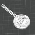 Đồng xu Tetradrachma Cú Athena có hốc nam châm hoặc móc khóa - Thumbnail 4