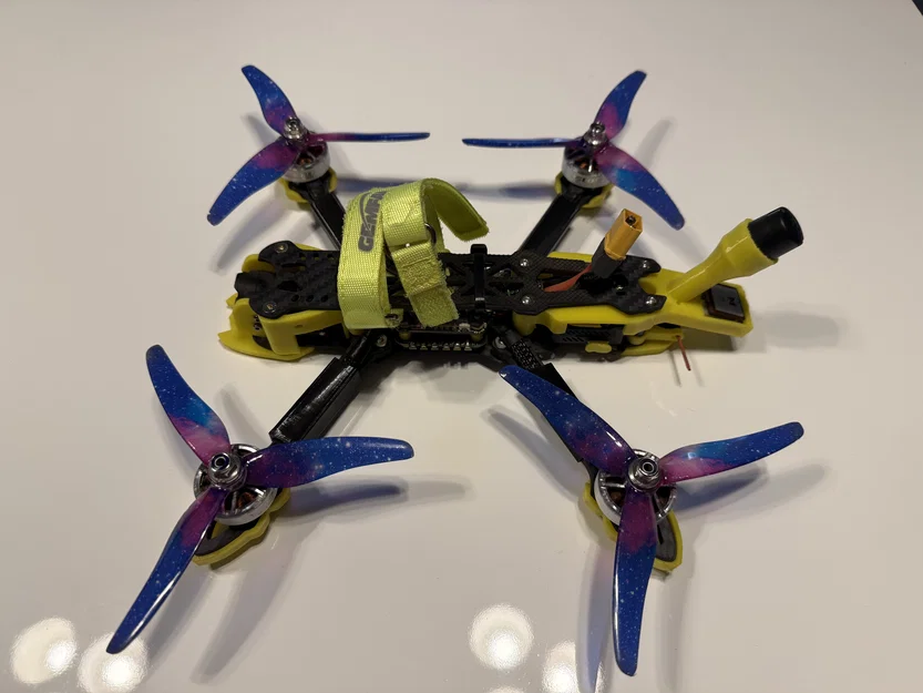 Bộ Giáp Bảo Vệ 3D Cho FPV Mark 4 5 inch (DJI O3, GPS, ELRS) - Image 1