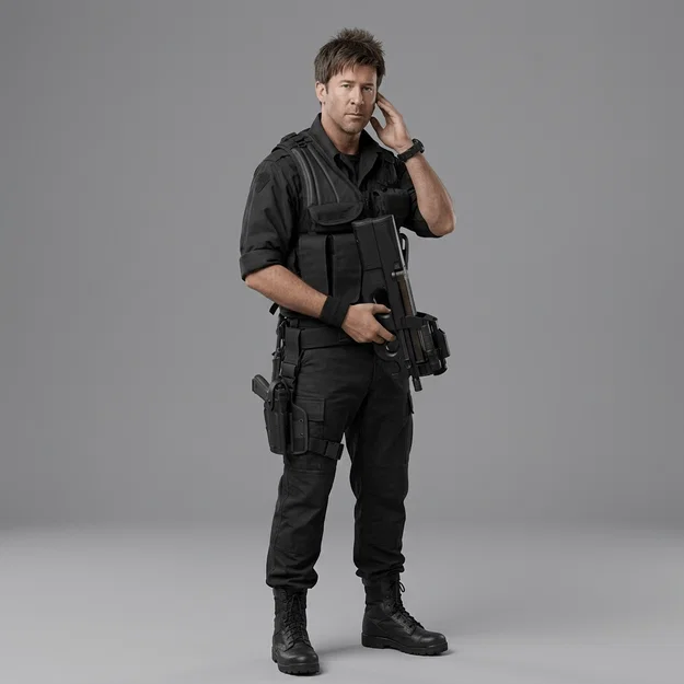 Mô hình 3D Đại tá John Sheppard (Joe Flanigan) - Stargate SG-1 - Image 1