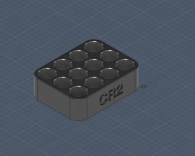 Khay đựng pin CR2 gọn gàng - Phụ kiện 3D tiện ích - Image 1