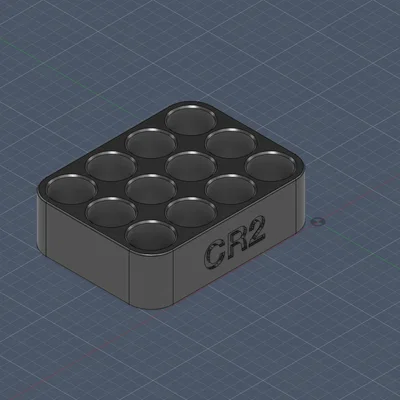 Khay đựng pin CR2 gọn gàng - Phụ kiện 3D tiện ích