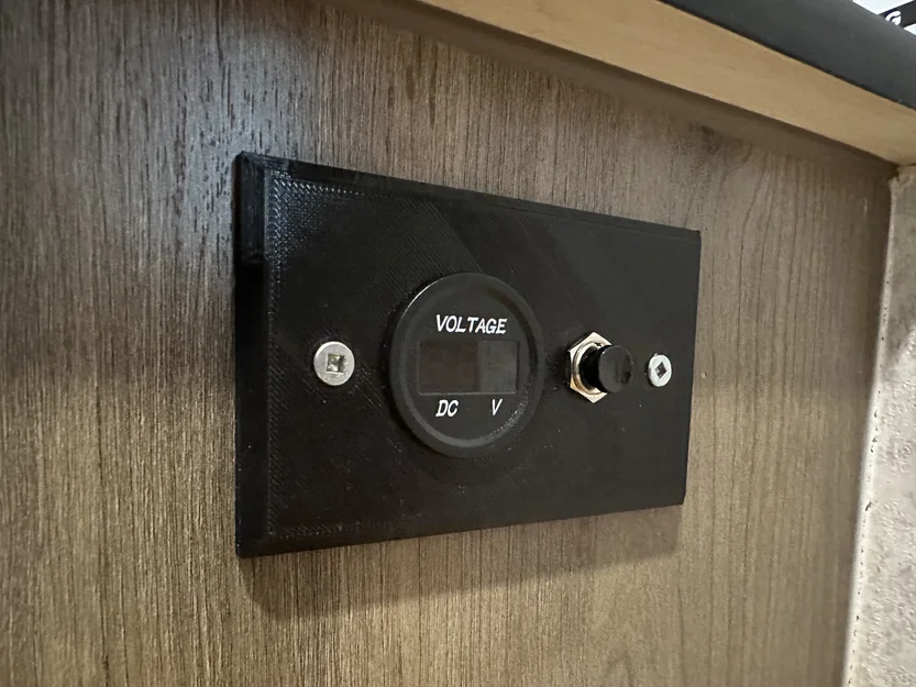 Mặt nạ (faceplate) đồng hồ đo điện áp số (Digital Voltmeter) - Image 2