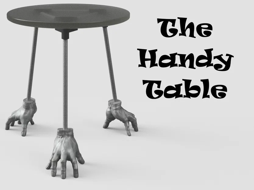 The Handy Table: Chiếc Bàn Độc Đáo Với Chân Hình Bàn Tay In 3D - Image 1