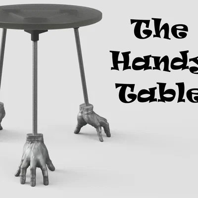 The Handy Table: Chiếc Bàn Độc Đáo Với Chân Hình Bàn Tay In 3D