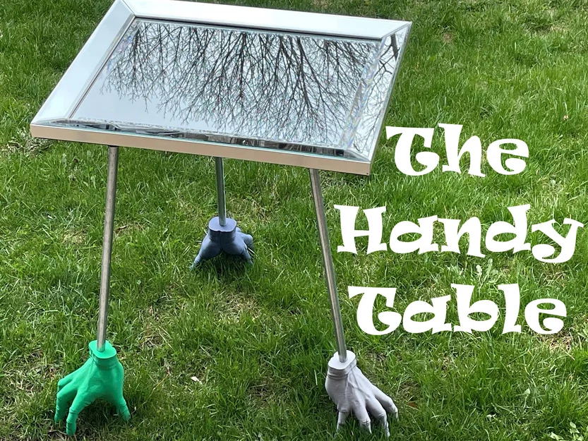 The Handy Table: Chiếc Bàn Độc Đáo Với Chân Hình Bàn Tay In 3D - Image 2