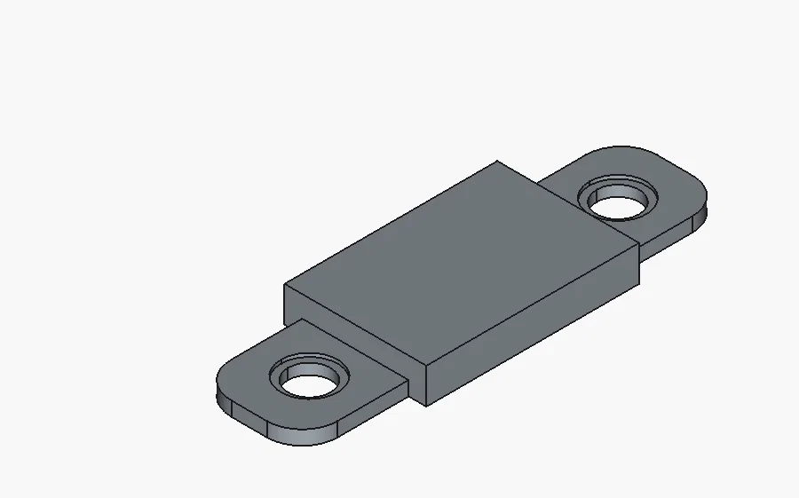 Pat kết nối gỗ 60mm với lỗ bắt vít âm chắc chắn (File in 3D) - Image 1