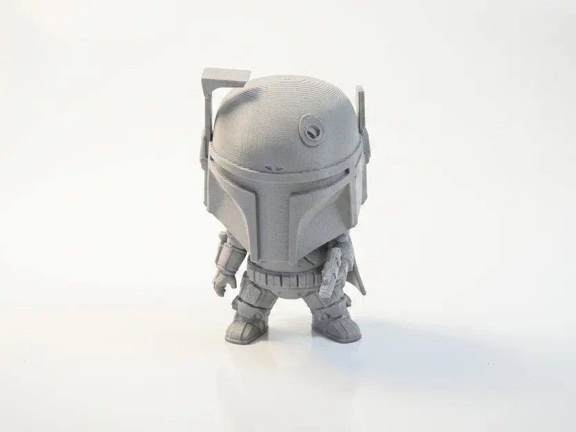 Mô Hình Chibi Boba Fett Star Wars In 3D (STL) Trưng Bày - Image 1