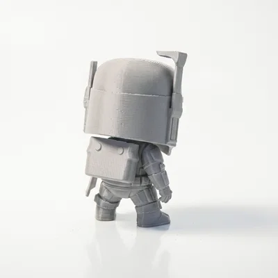 Mô Hình Chibi Boba Fett Star Wars In 3D (STL) Trưng Bày