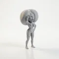 Mô hình in 3D Chibi Beyonce – Figurine nhân vật dễ thương (STL) - Thumbnail 3