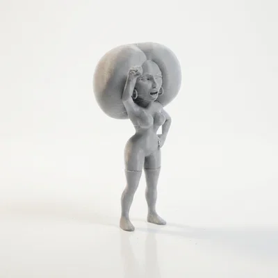 Mô hình in 3D Chibi Beyonce – Figurine nhân vật dễ thương (STL)