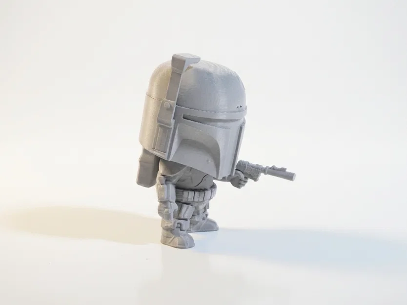 Mô Hình Chibi Boba Fett Star Wars In 3D (STL) Trưng Bày - Image 3