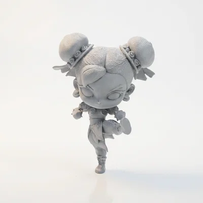 Mô hình STL 3D Chibi Chun-Li Street Fighter In 3D