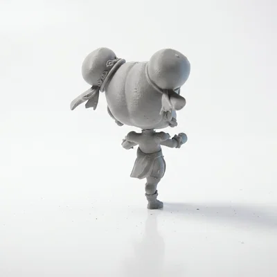 Mô hình STL 3D Chibi Chun-Li Street Fighter In 3D