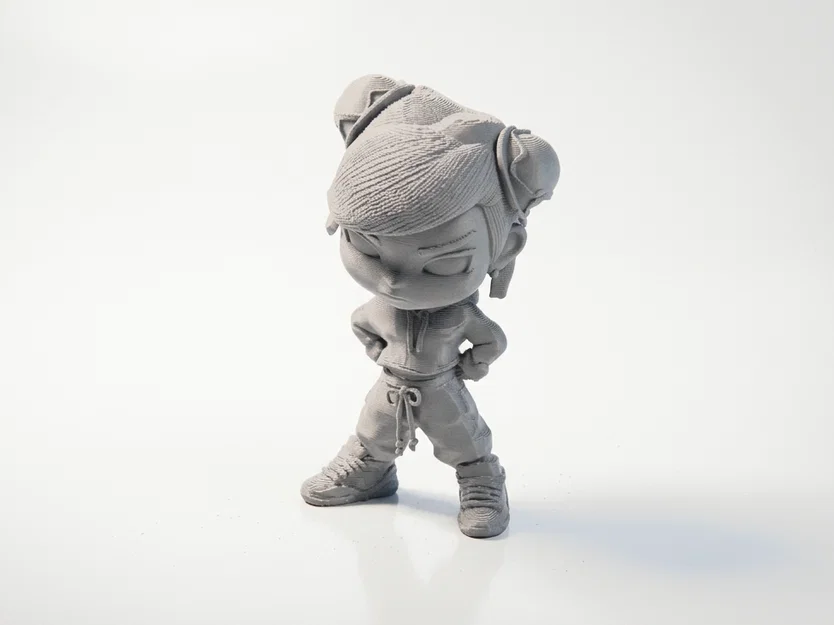 Mô hình Chibi Chun Li Street Fighter – Figurine 3D Printable (STL) - Image 1