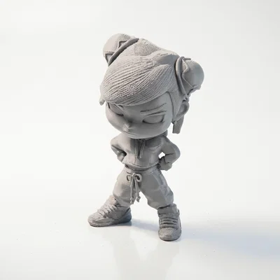 Mô hình Chibi Chun Li Street Fighter – Figurine 3D Printable (STL)