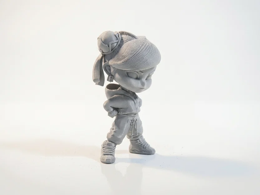 Mô hình Chibi Chun Li Street Fighter – Figurine 3D Printable (STL) - Image 4