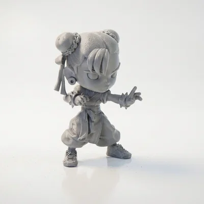 Mô Hình Chibi Chun Li Street Fighter – 3D Printable (STL)