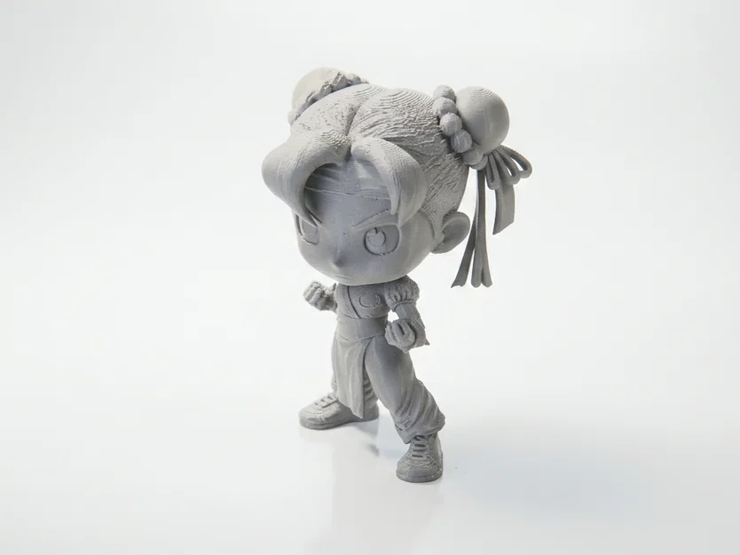 Mô hình chibi Chun Li dễ thương – figurine 3D printable (STL) - Image 1