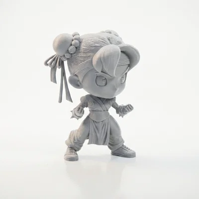 Mô hình chibi Chun Li dễ thương – figurine 3D printable (STL)