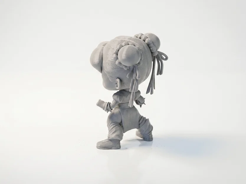 Mô hình chibi Chun Li dễ thương – figurine 3D printable (STL) - Image 4