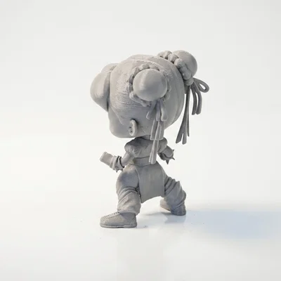 Mô hình chibi Chun Li dễ thương – figurine 3D printable (STL)