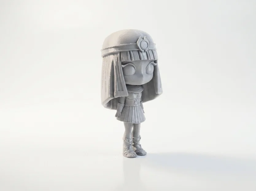 Tượng Chibi Cleopatra Dễ Thương Collectible - STL In 3D - Image 1