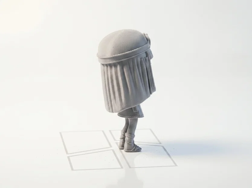 Tượng Chibi Cleopatra Dễ Thương Collectible - STL In 3D - Image 3