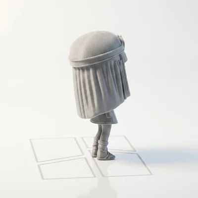 Tượng Chibi Cleopatra Dễ Thương Collectible - STL In 3D