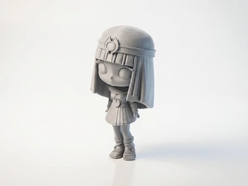 Tượng Chibi Cleopatra Dễ Thương Collectible - STL In 3D - Image 4