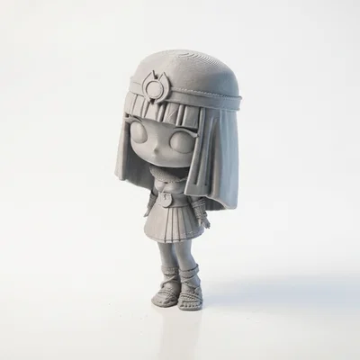 Tượng Chibi Cleopatra Dễ Thương Collectible - STL In 3D