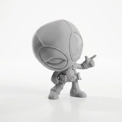 Tượng Chibi Deadpool Chỉ Tay – 3D Printable