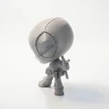 Tượng Chibi Deadpool Chỉ Tay – 3D Printable - Thumbnail 2