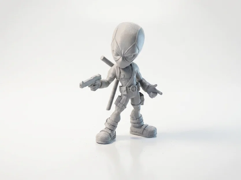 Mô Hình Chibi Deadpool Dễ Thương - Figurine 3D Printable (STL) - Image 1