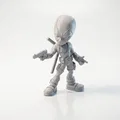 Mô Hình Chibi Deadpool Dễ Thương - Figurine 3D Printable (STL) - Thumbnail 1
