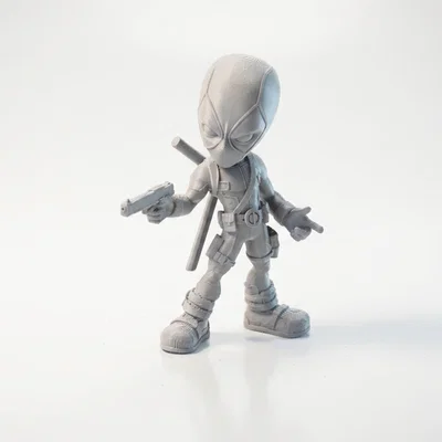 Mô Hình Chibi Deadpool Dễ Thương - Figurine 3D Printable (STL)