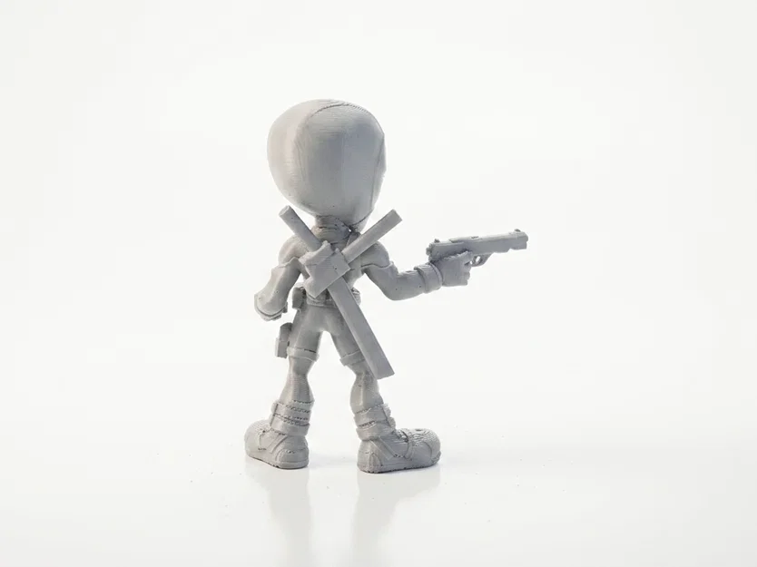 Mô Hình Chibi Deadpool Dễ Thương - Figurine 3D Printable (STL) - Image 2