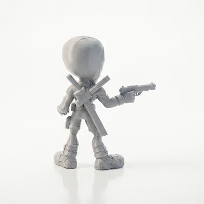 Mô Hình Chibi Deadpool Dễ Thương - Figurine 3D Printable (STL)