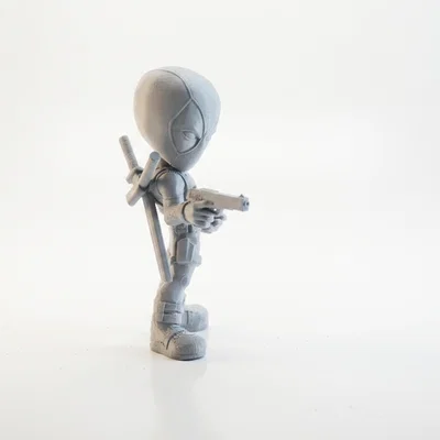 Mô Hình Chibi Deadpool Dễ Thương - Figurine 3D Printable (STL)