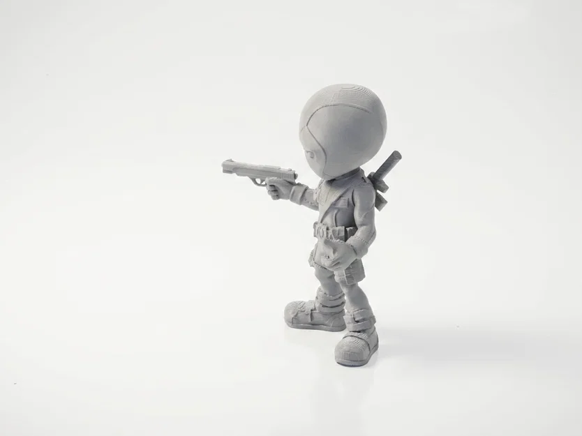 Mô Hình Chibi Deadpool Dễ Thương - Figurine 3D Printable (STL) - Image 4
