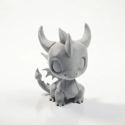 Mô hình 3D In Được: Tượng Rồng Chibi Dễ Thương (Cute Character Figurine)