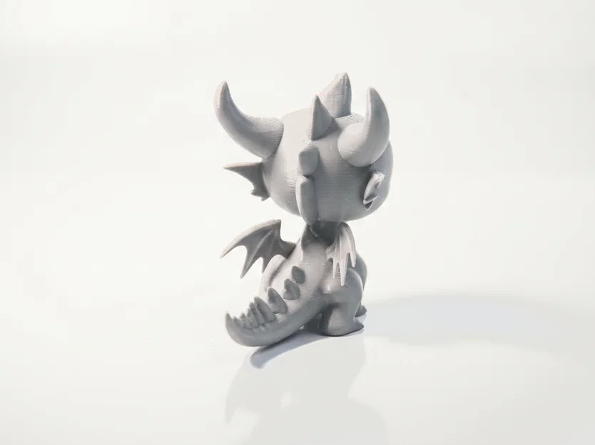 Mô hình 3D In Được: Tượng Rồng Chibi Dễ Thương (Cute Character Figurine) - Image 2