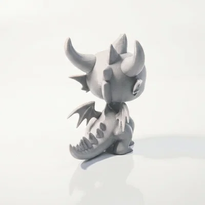 Mô hình 3D In Được: Tượng Rồng Chibi Dễ Thương (Cute Character Figurine)