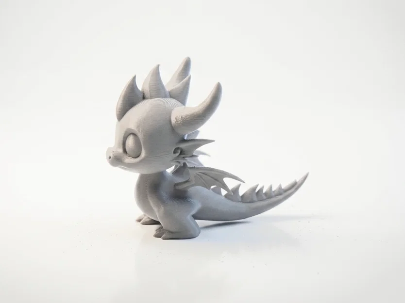 Mô hình 3D In Được: Tượng Rồng Chibi Dễ Thương (Cute Character Figurine) - Image 3