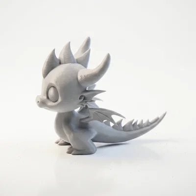 Mô hình 3D In Được: Tượng Rồng Chibi Dễ Thương (Cute Character Figurine)