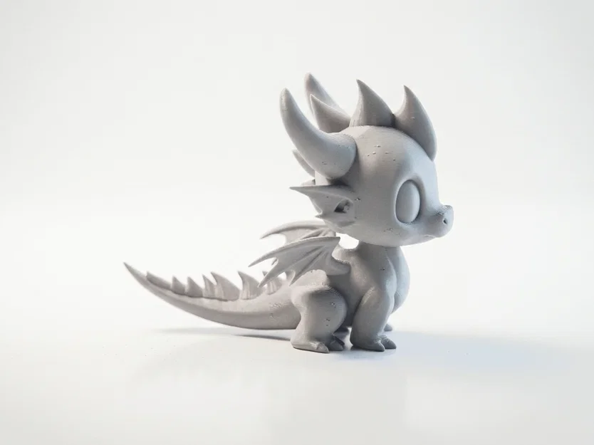 Mô hình 3D In Được: Tượng Rồng Chibi Dễ Thương (Cute Character Figurine) - Image 4