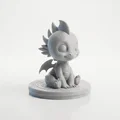Tượng Rồng Chibi Dễ Thương Sưu Tầm – Mẫu 3D In Được - Thumbnail 1
