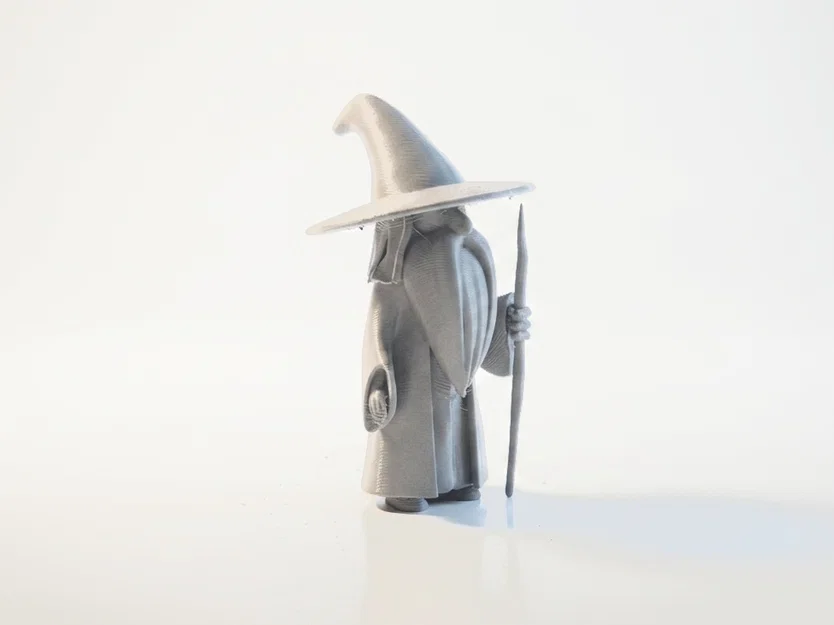 Tượng Chibi Pháp Sư Gandalf Fantasy In 3D (STL Printable) - Image 2