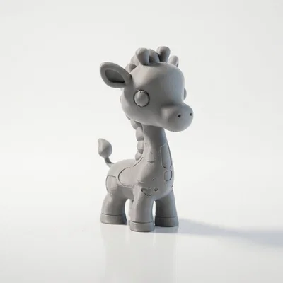 Tượng Hươu Cao Cổ Chibi Dễ Thương – Mẫu 3D Printable