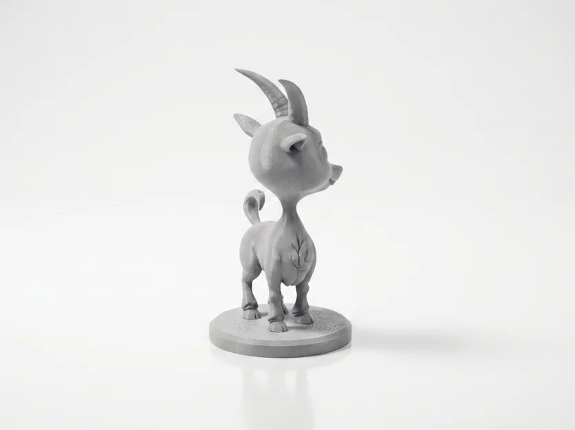 Mô hình Dê Chibi Dễ Thương – Figurine Cute Animal 3D Printable - Image 2